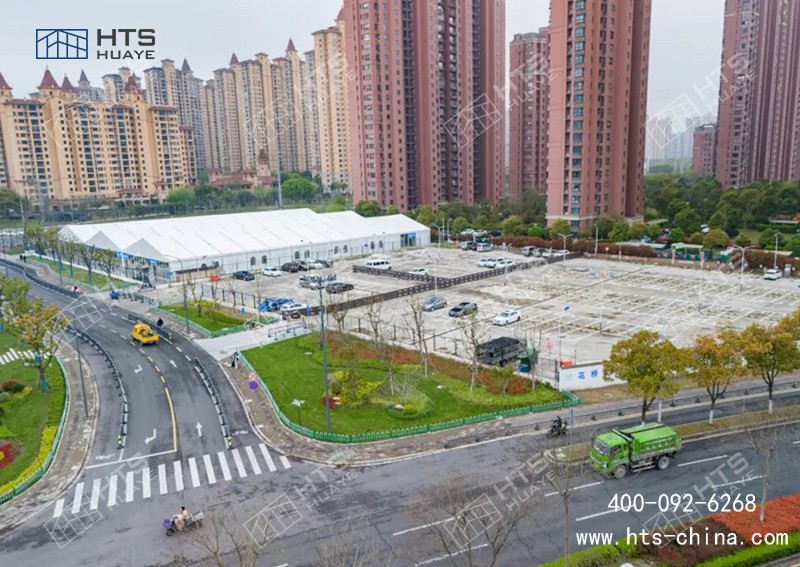 這座接近4000平方米的菜市場篷房，正式投入使用了