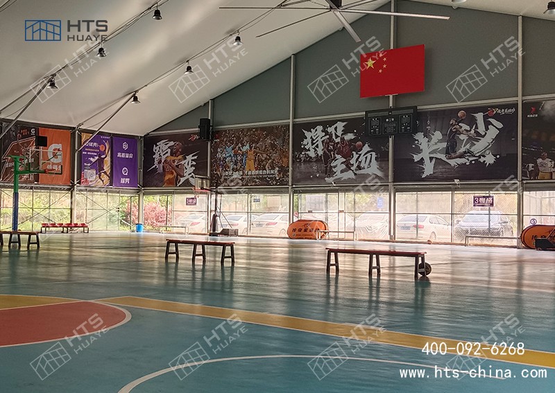 在湖南地區(qū)做的快速裝配式籃球場(chǎng)案例，保證看完讓您心動(dòng)