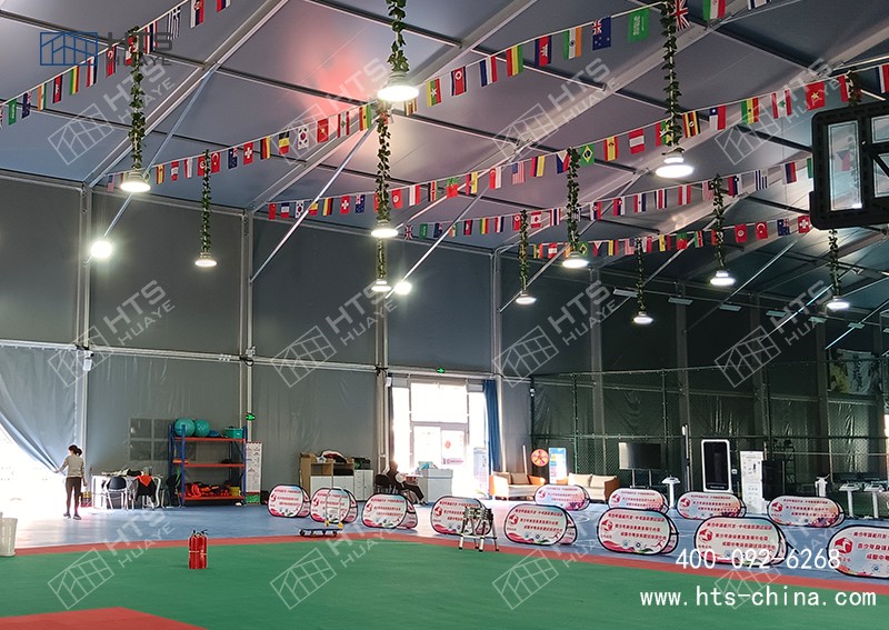 羽毛球館篷房：從未想到場館會有這么一天，那么火爆