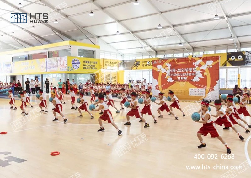 裝配式篷房籃球館有效利用各類存量建設(shè)用地，避免資源浪費